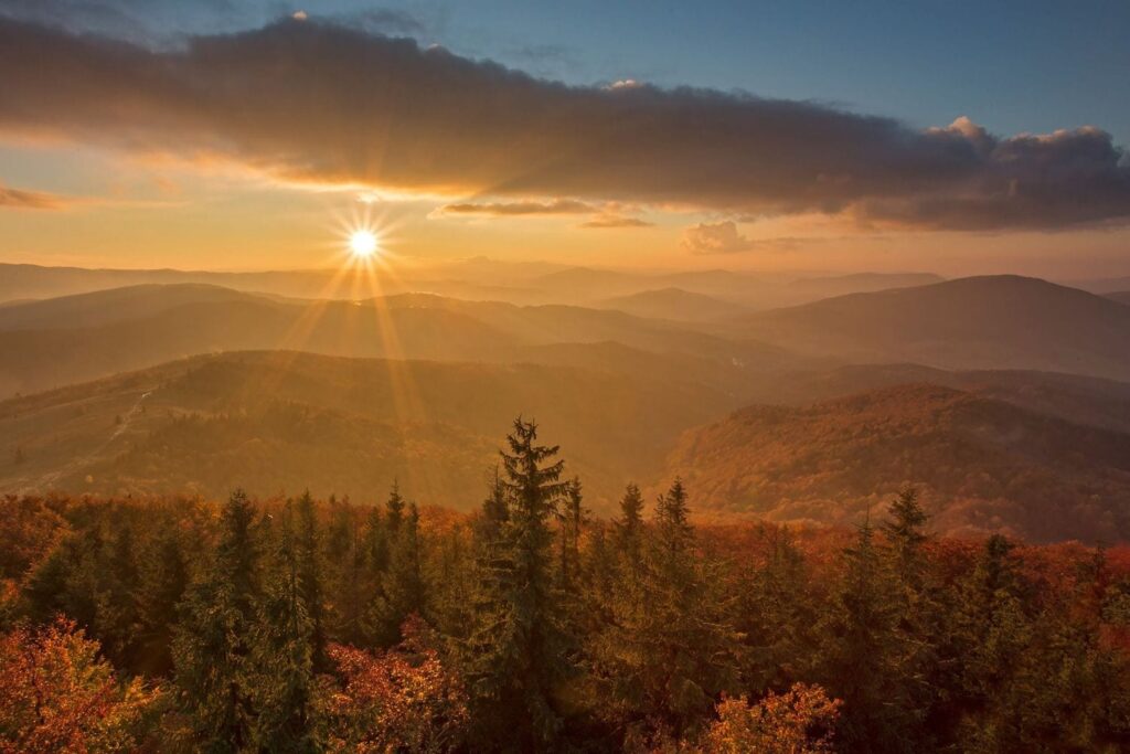 Obraz Beskid Wyspowy – fotoobraz na płótnie