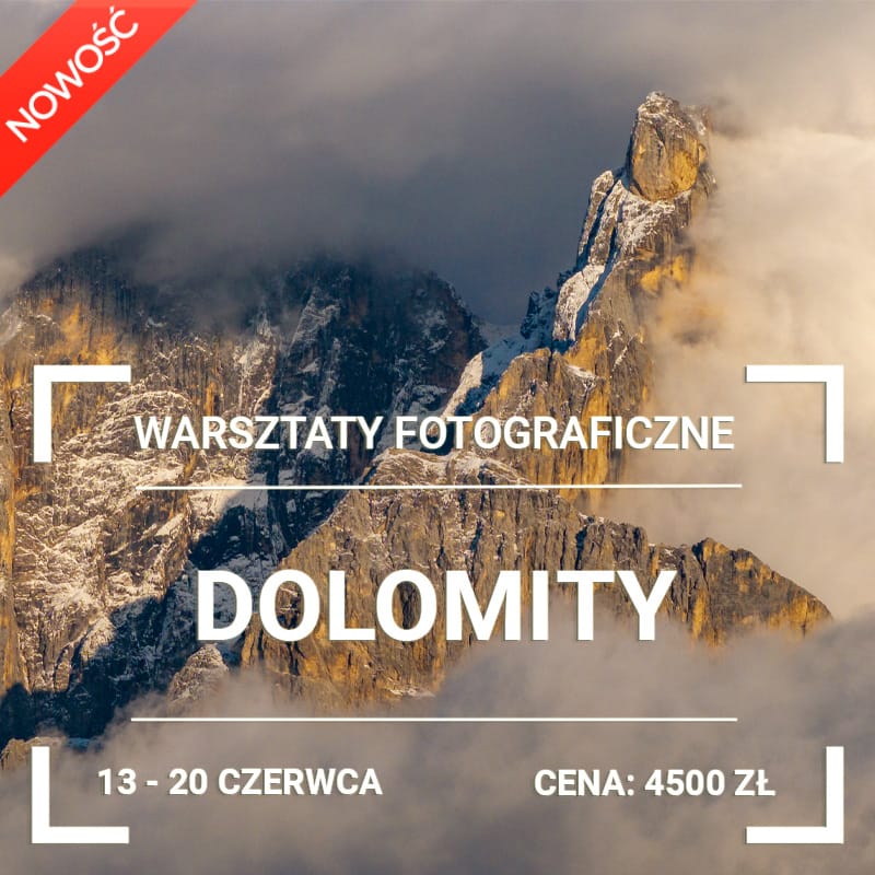 WARSZTATY FOTOGRAFICZNE DOLOMITY 2026