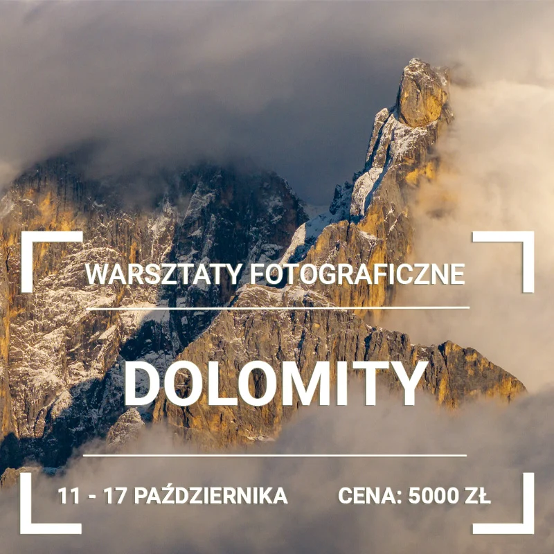 WARSZTATY FOTOGRAFICZNE - DOLOMITY 2027