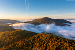 Beskid Niski z lotu ptaka