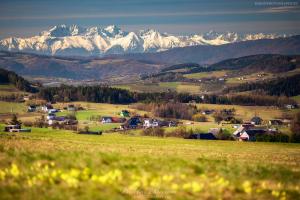 Widok na Tatry z Beskidu Wyspowego