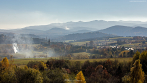 Widok z Lutowisk na Bieszczady