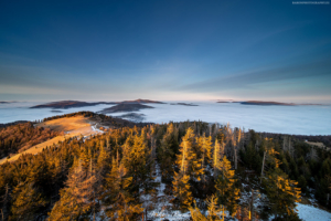 Widok z Gorca na Beskid Wyspowy