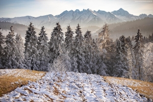 Widok ze stoków Grandeusa na Tatry