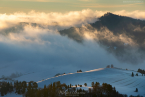 Widok z Wysokiego Wierchu na Pieniny