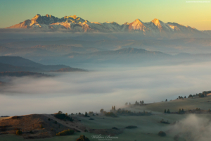 Widok z Wysokiego Wierchu na Tatry