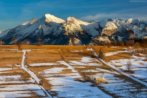 Widok na Tatry Bielskie z Gliczarowa