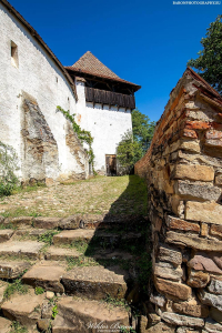 Zabudowania w kościele warownym Viscri