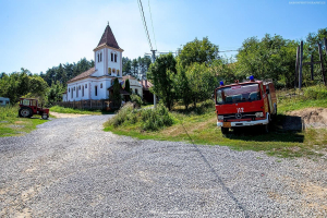 Zabudowania wsi Viscri w Transylwanii  