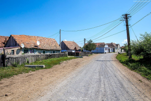 Zabudowania wsi Viscri w Transylwanii  