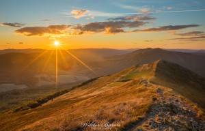 Fotografia Górska - Zachód na Połonine Caryńskiej