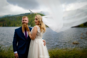 Sesja ślubna nad jeziorem w Tatrach